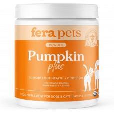 Fera Pet Organics Pumpkin Plus Fiber Supplement for Pets - Vet Created - Dog & Cat Regularity & Gut Function - Organic Pumpkin Seeds, Flax Seeds - 90 Scoops Fera Pet Organics Pumpkin Plus Fiber Supplement for Pets - Vet Created - Dog & Cat Regularity & Gut Function - Organic Pumpkin Seeds, Flax Seeds - 90 Scoops